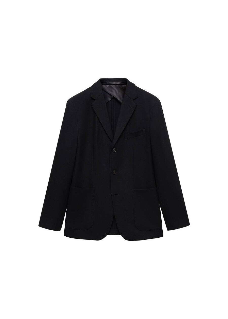 

Куртка MANGO MAN Slim fit Suit Jacket, черный