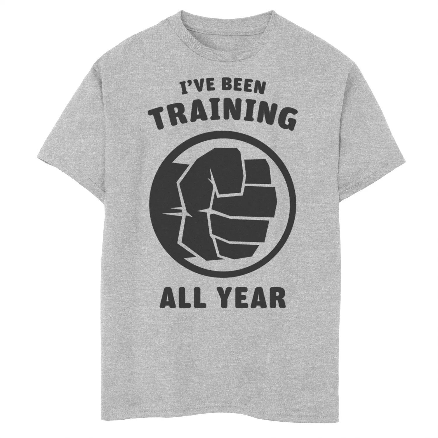 

Футболка с логотипом и графическим рисунком для мальчиков 8–20 лет «Marvel Avengers Hulk I've Trained All Year» Marvel
