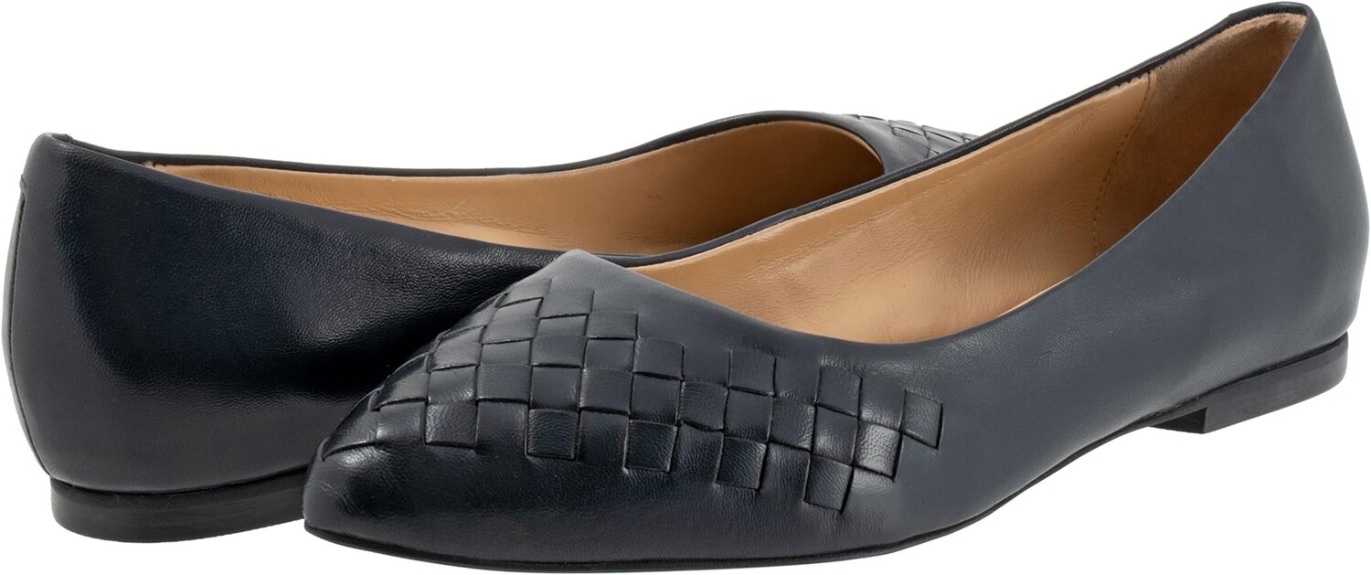 Балетки Estee Woven Trotters, цвет Black Woven Leather