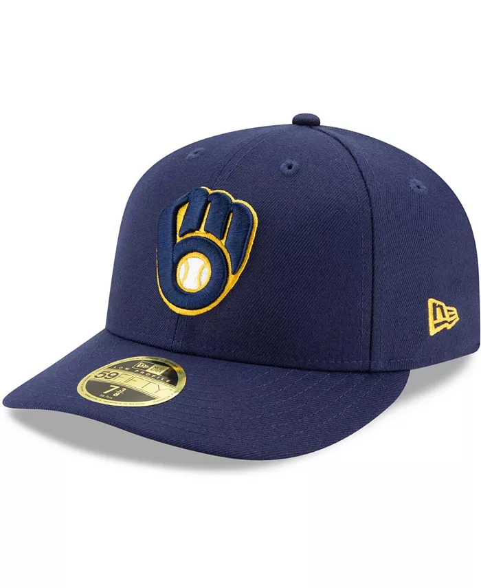 

Мужская темно-синяя бейсболка Milwaukee Brewers Authentic Collection On-Field Low Profile 59Fifty Fitted New Era