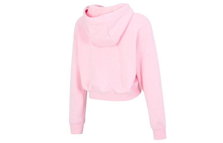 Женская флисовая толстовка с капюшоном Sportswear Club с рисунком, свободного покроя, розового цвета Nike — фото 2