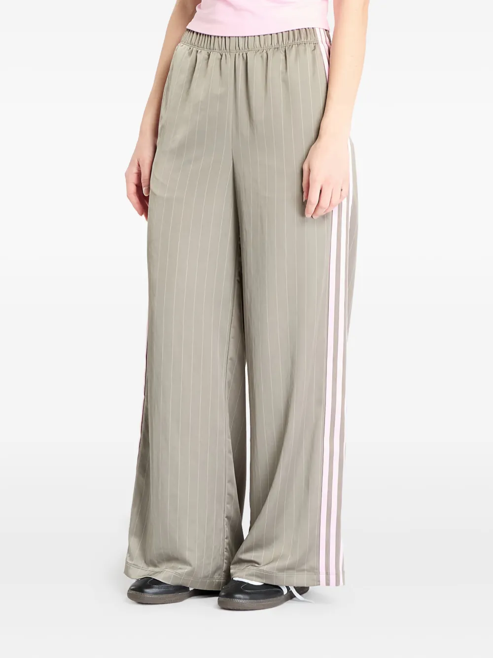 

Брюки в полоску Adidas, серый