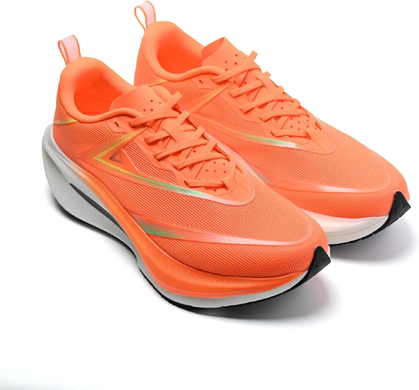 Кроссовки для бега Peak Men's K21 (21 километров) [Peak] K21 EXT53301 Бело-зеленые с амортизацией, мужская мода, оранжевый — фото 4