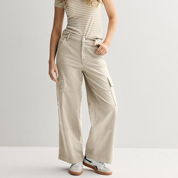 

Джинсы-карго с завышенной талией So, White Oak