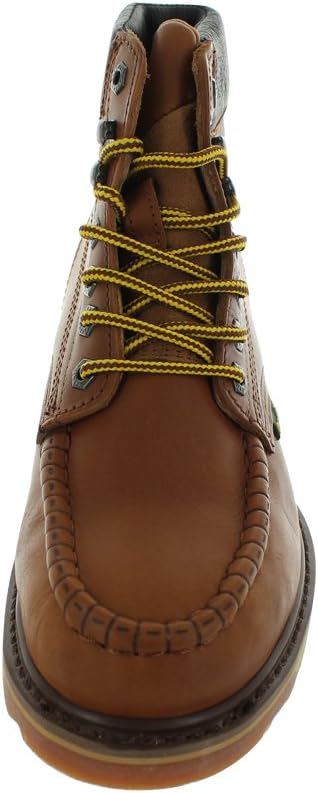 Ботинки Cactus Men’s 627MS с 15 см верхом, стальным носком, мокасиновой моделью, высокой гибкостью, подошвой из полиуретана и резины с двухслойной конструкцией, стальной носок Cactus Work Boots, коричневый — фото 3