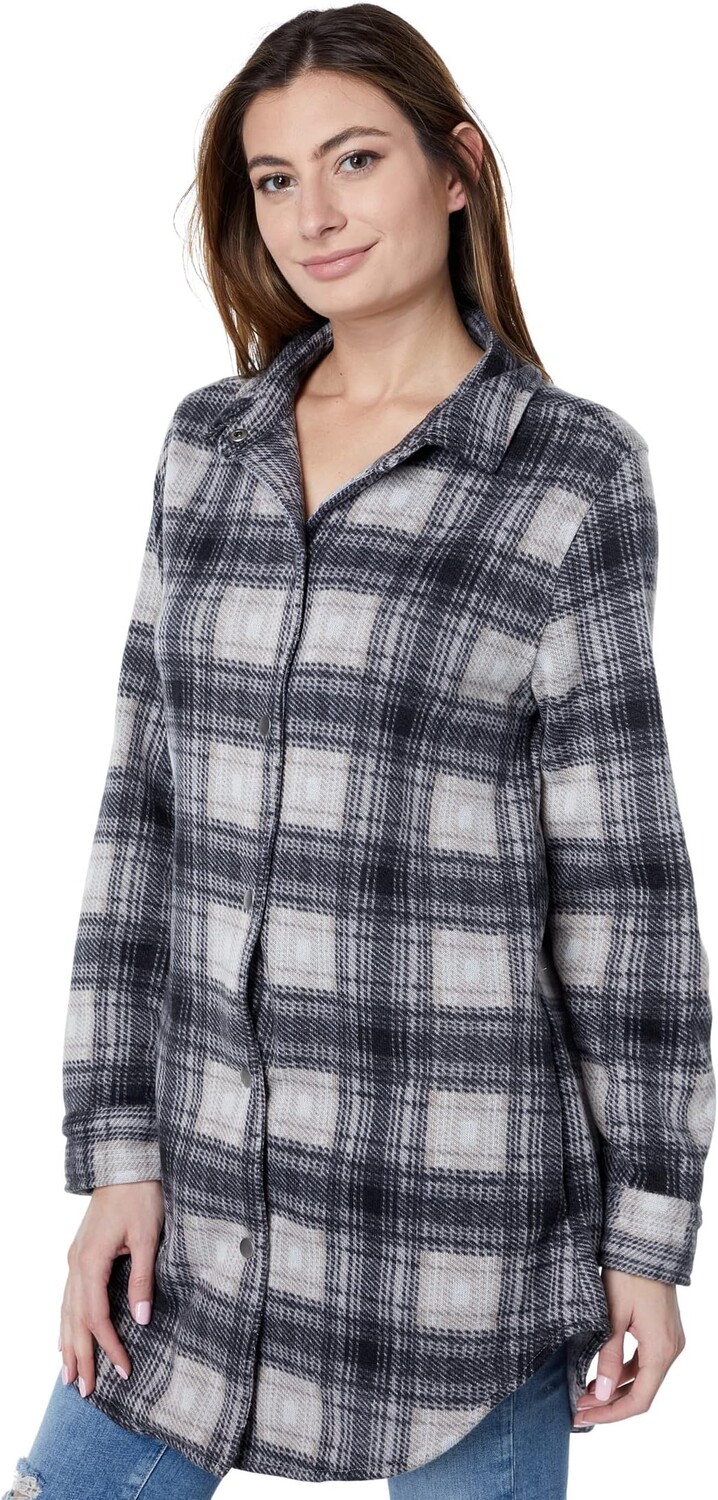 

Куртка Dylan by True Grit Jack Plaid Shirt Jacket with Cozy Lining, черный