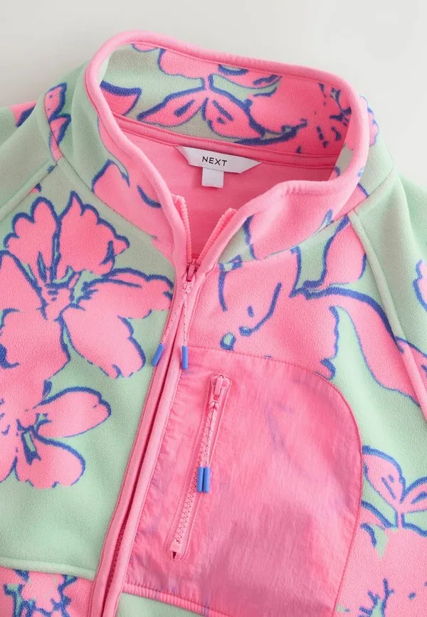 Спортивная флисовая куртка стандартного кроя на молнии Next, Floral Print — фото 2