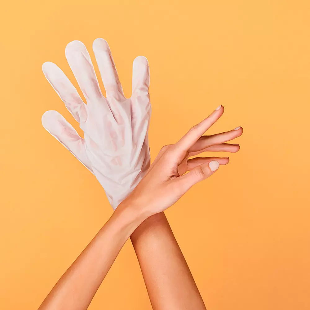 Крем для ног Peach hand & nail mask gloves repair Iroha Nature, 2 шт. — фото 4
