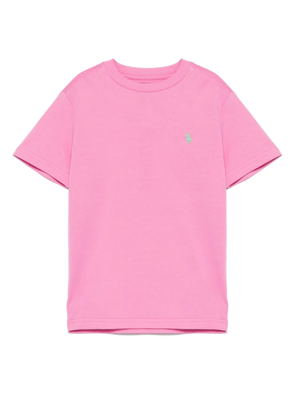 

Футболка с вышитым логотипом POLO RALPH LAUREN KIDS, розовый