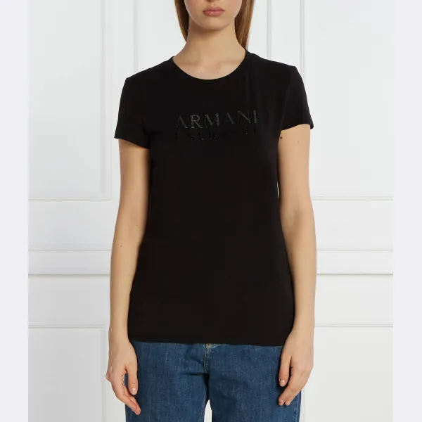 

Облегающая футболка Armani Exchange, черный