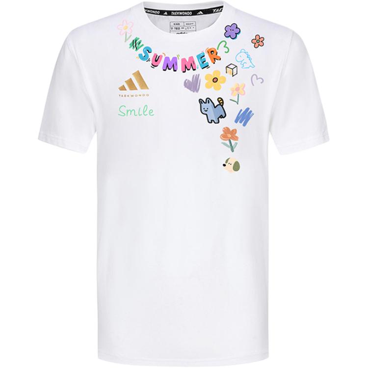 

Футболка с коротким рукавом 100% хлопок unisex Adidas, белый