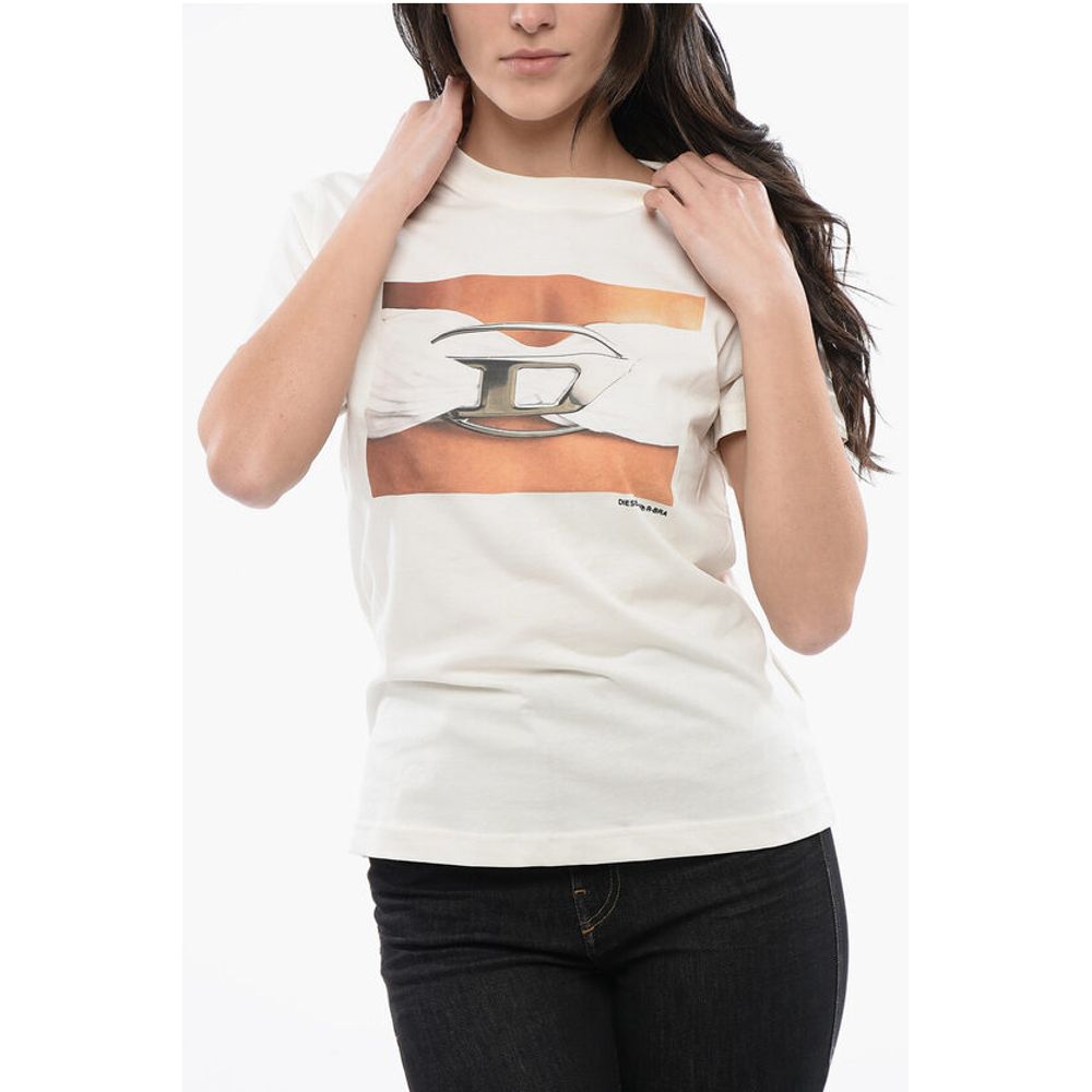 

Футболка с круглым вырезом и принтом RED TAG Cotton T-REGS-N3 Diesel, White