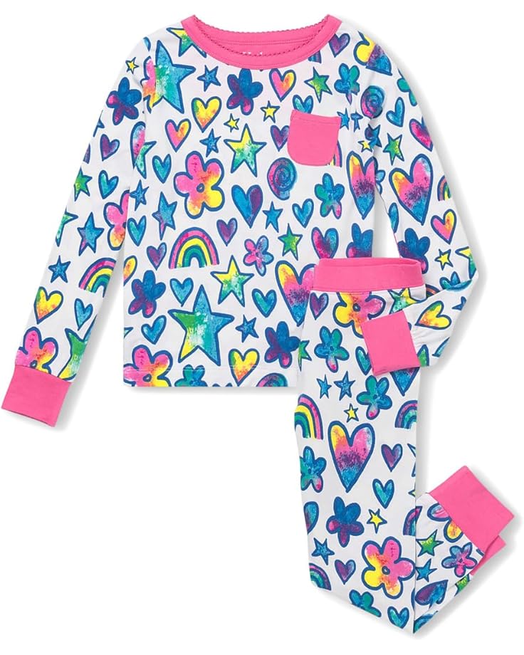 

Пижама Hatley Kids Bamboo Pajama Set, цвет Watercolour Doodles