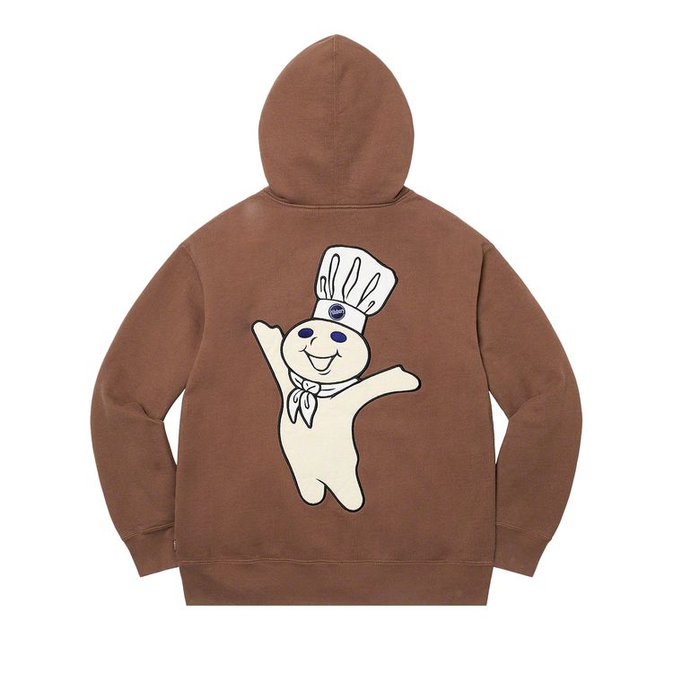 Толстовка Supreme Doughboy Zip Up Hooded Sweatshirt 'Brown', коричневый — фото 2