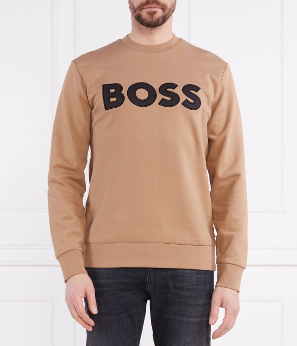 

Толстовка мужская Boss с надписью, коричневый