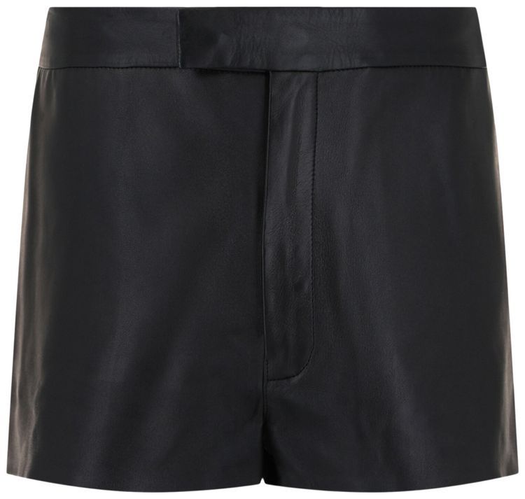 

Кожаные шорты Ferragamo, черные