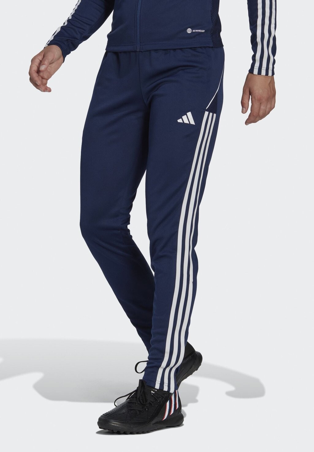 

Спортивные брюки мужские Adidas с лампасами, темно-синий