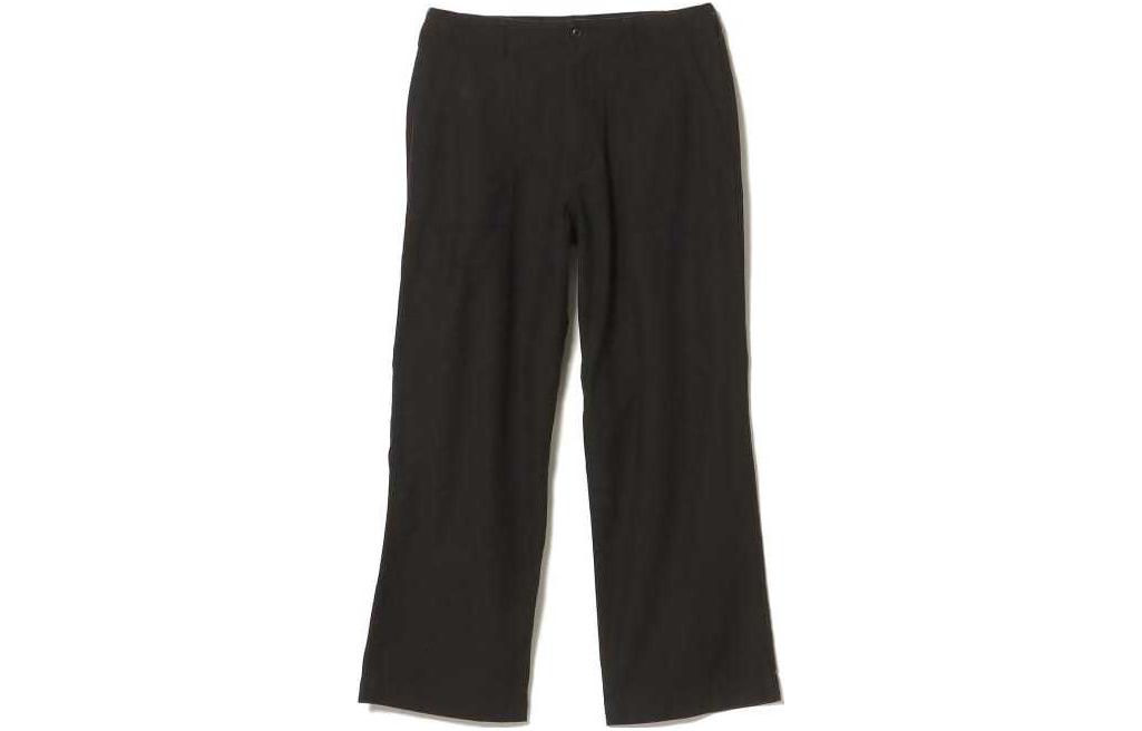 

Мужские повседневные брюки, средней длины, прямого кроя Beams, черный