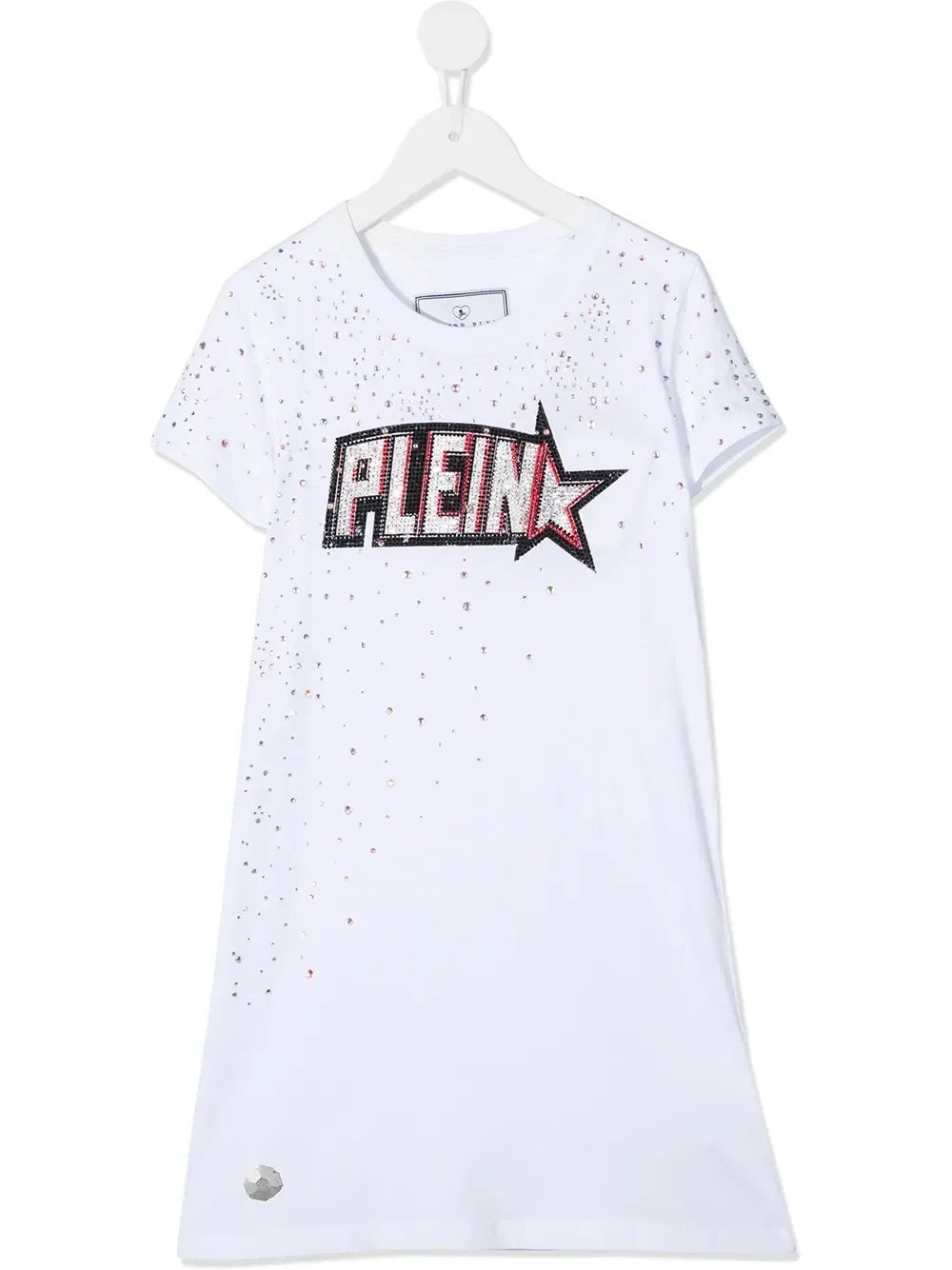 Платье-футболка Plein Star Philipp Plein Junior, белый