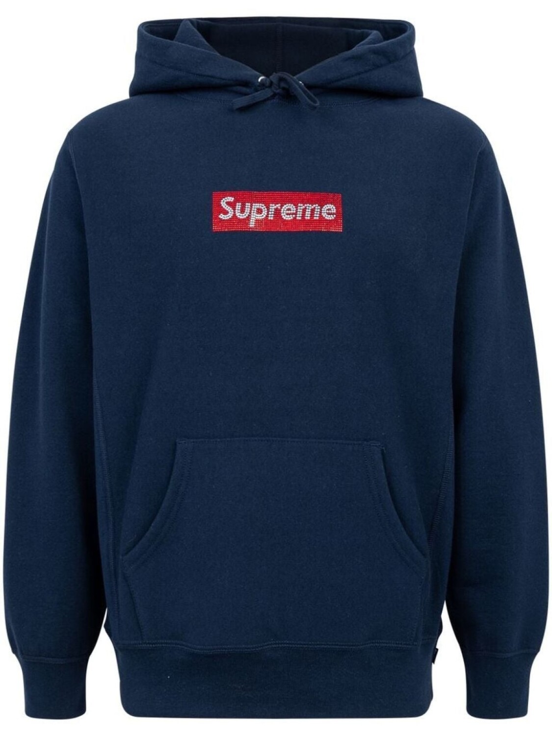 

Supreme худи со стразами Swarovski, синий