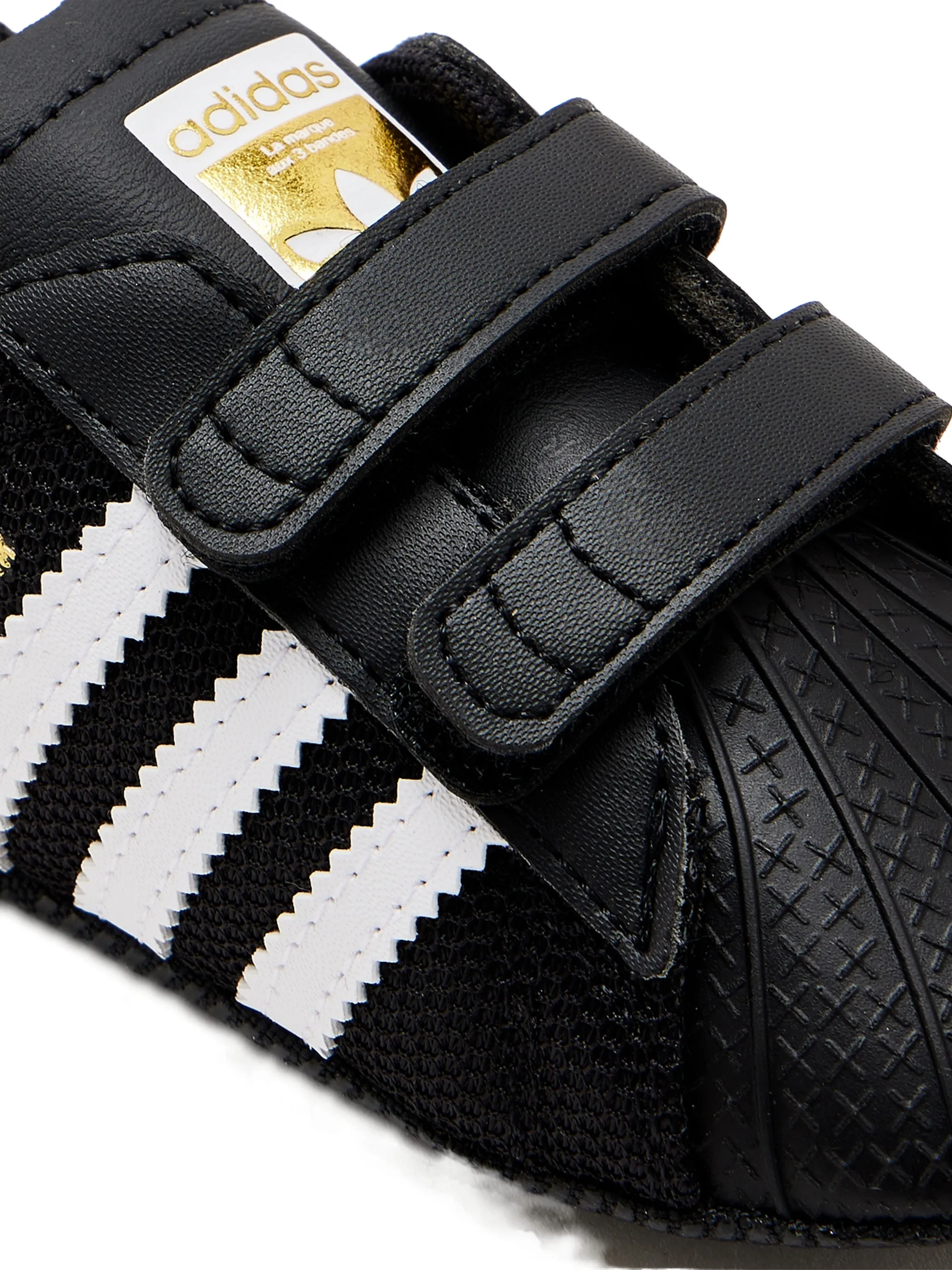 Ходунки с сенсорным ремешком Superstar Adidas Kids, черный — фото 4