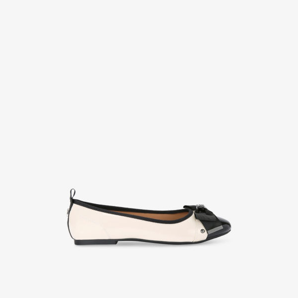 Балетки Kg Kurt Geiger Megan с бантами из искусственной кожи, белый