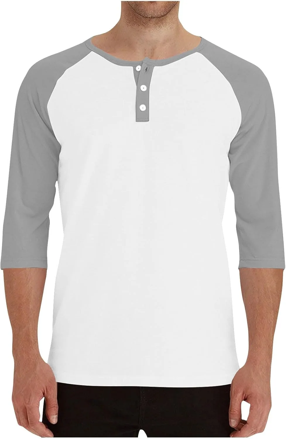 

Мужская бейсбольная футболка с регланным рукавом 3/4