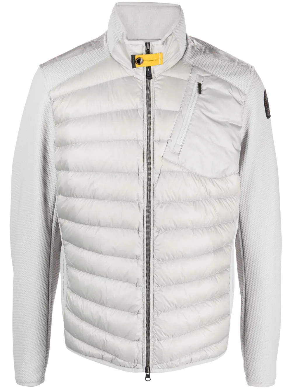 

Пуховик с нашивкой-логотипом Parajumpers, серый