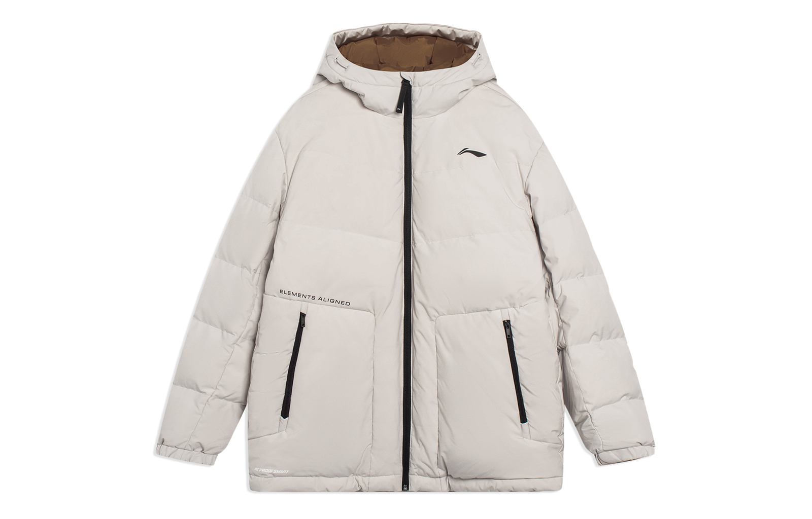 

LINING Фитнес куртка пуховая мужская колокольчик серый, Bellflower Gray