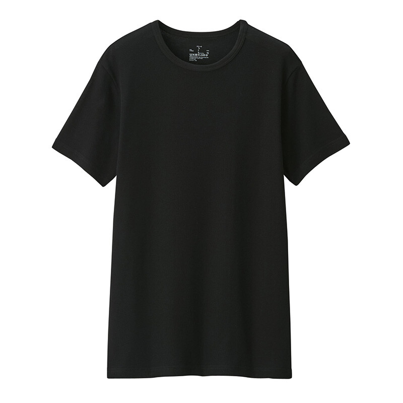 

Футболка мужская Muji с круглым вырезом, черный