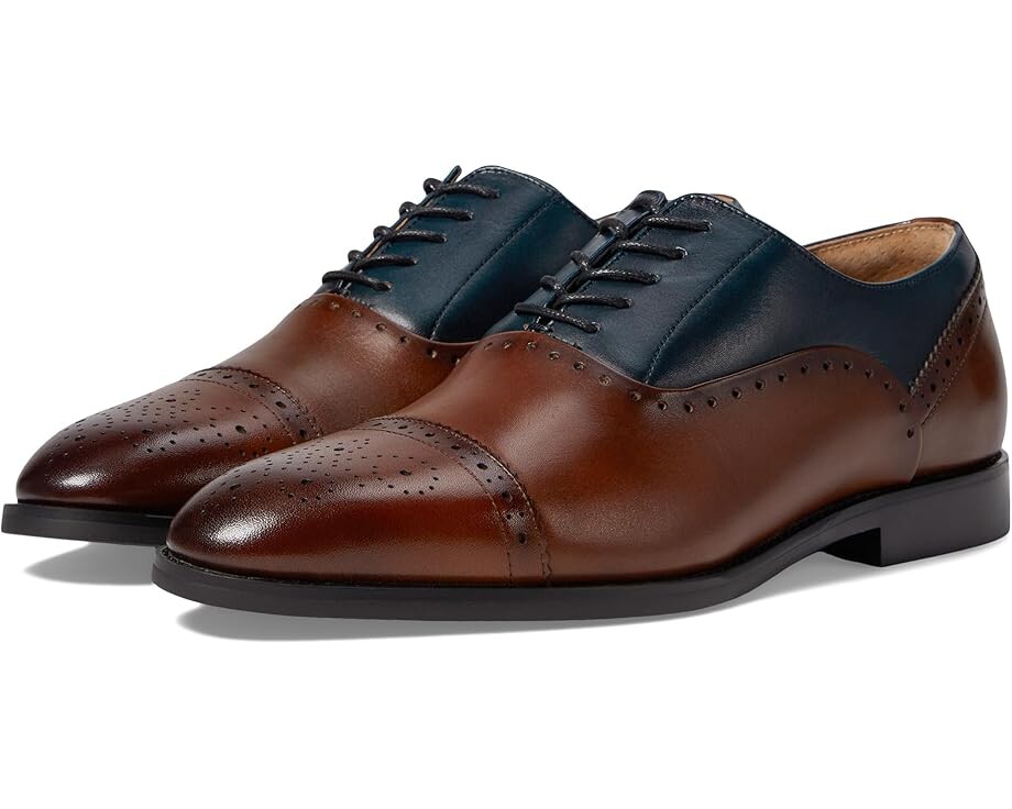 

Оксфорды Stacy Adams Reynolds Cap Toe Lace-Up, цвет Brown/Navy