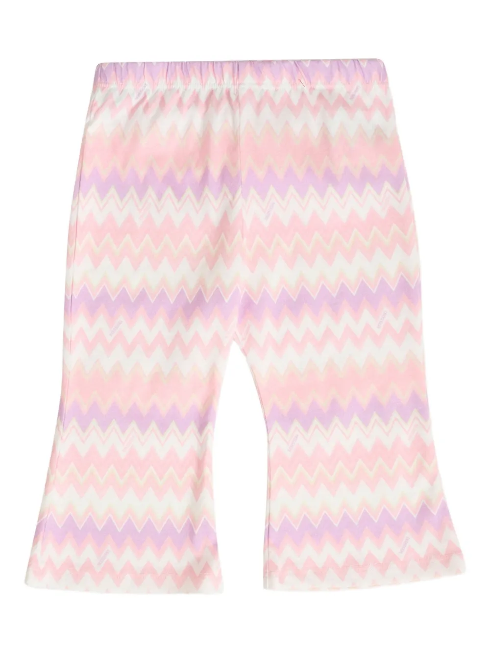 

Раскрашенные брюки с узором зигзаг Missoni Kids, розовый