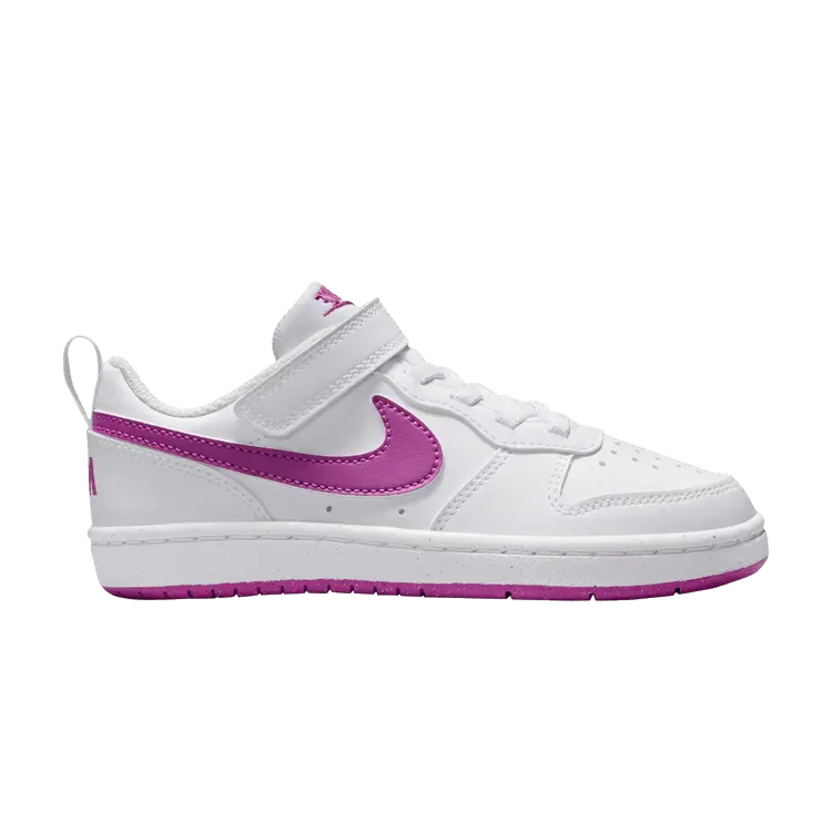 

Кроссовки Nike Court Borough Low Recraft PS White Hot Fuchsia, белый