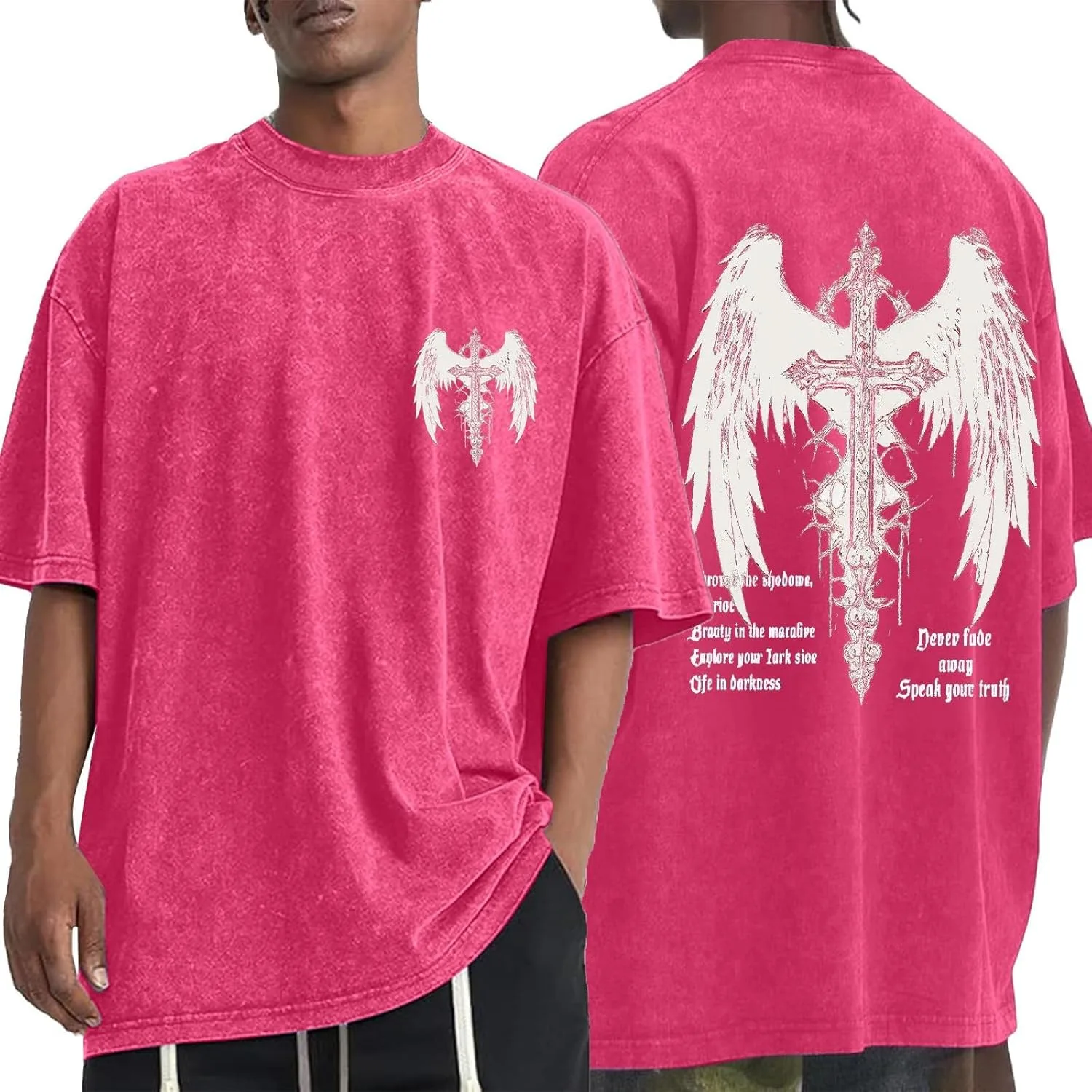 

Мужская футболка Oversized с принтом, короткий рукав