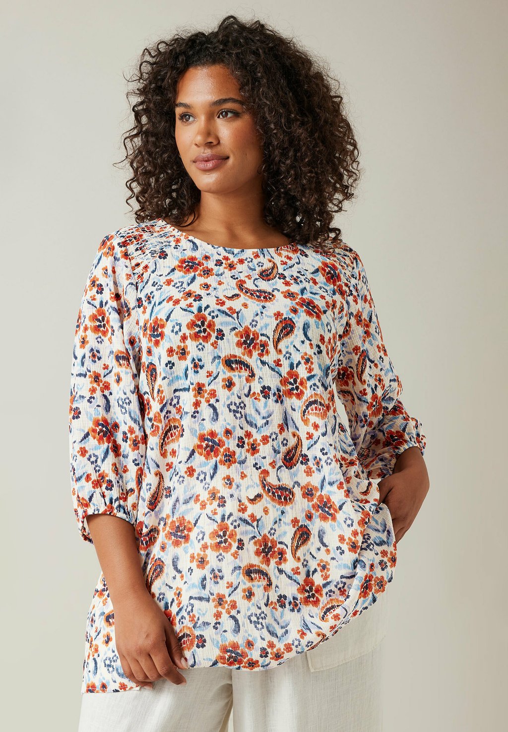 

Блуза FLORAL PRINT Evans, белый