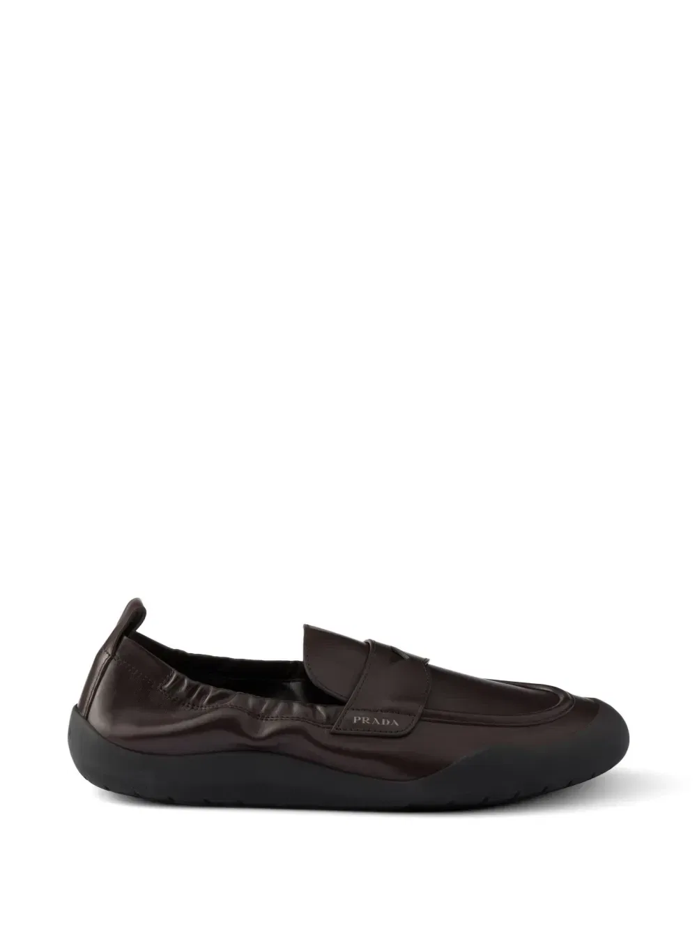 Кожаные лоферы Speedrock Prada, коричневый