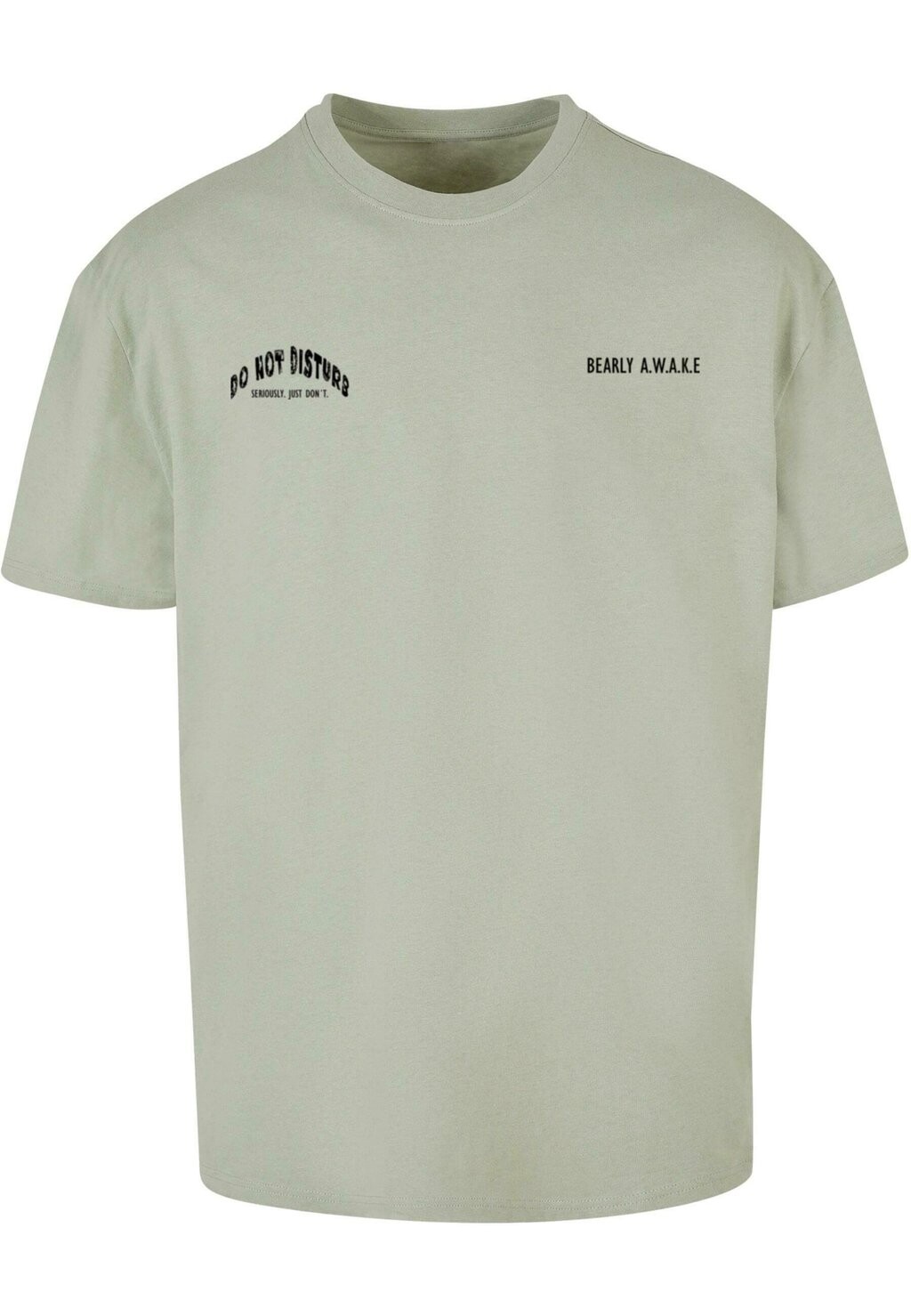 

Футболка с принтом Barely Awake Heavy Oversize Merchcode, цвет palemoss