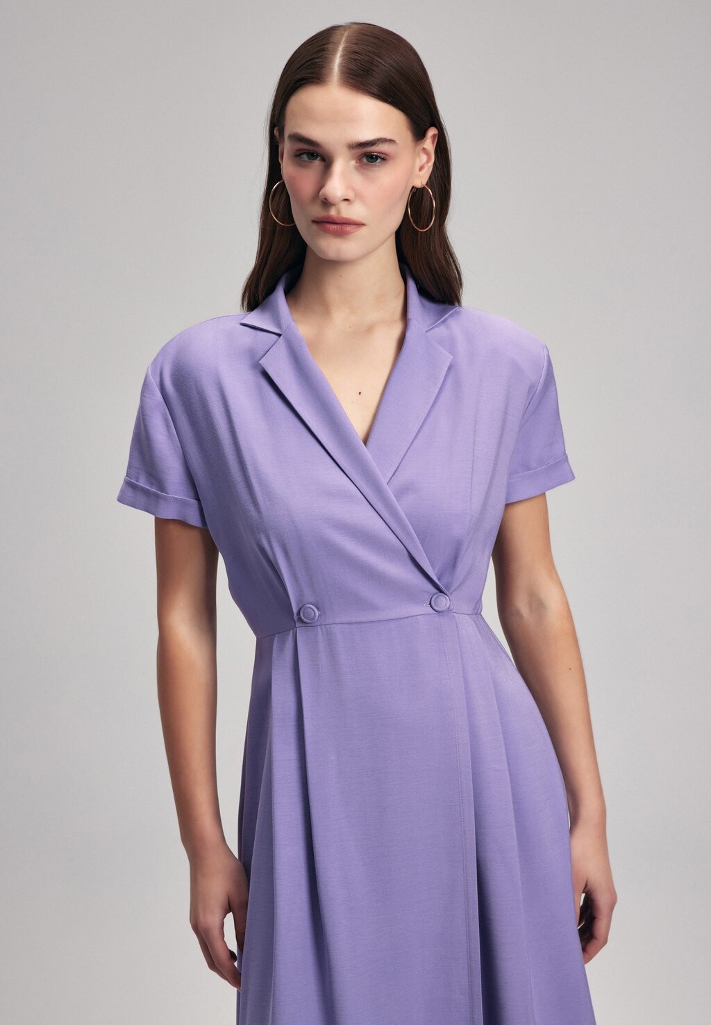 

Повседневное платье PLEATED adL, сирень