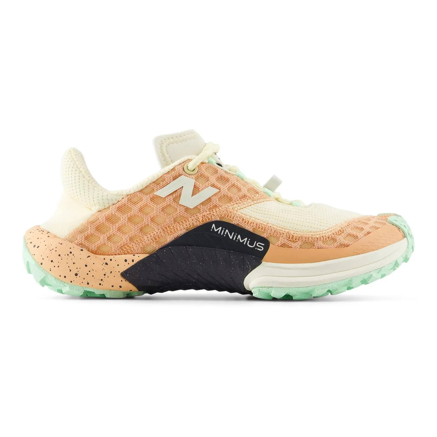 Женские минималистичные кроссовки для трейлраннинга Minimus Trail New Balance, Dried Orange/Lab Green/Calcium