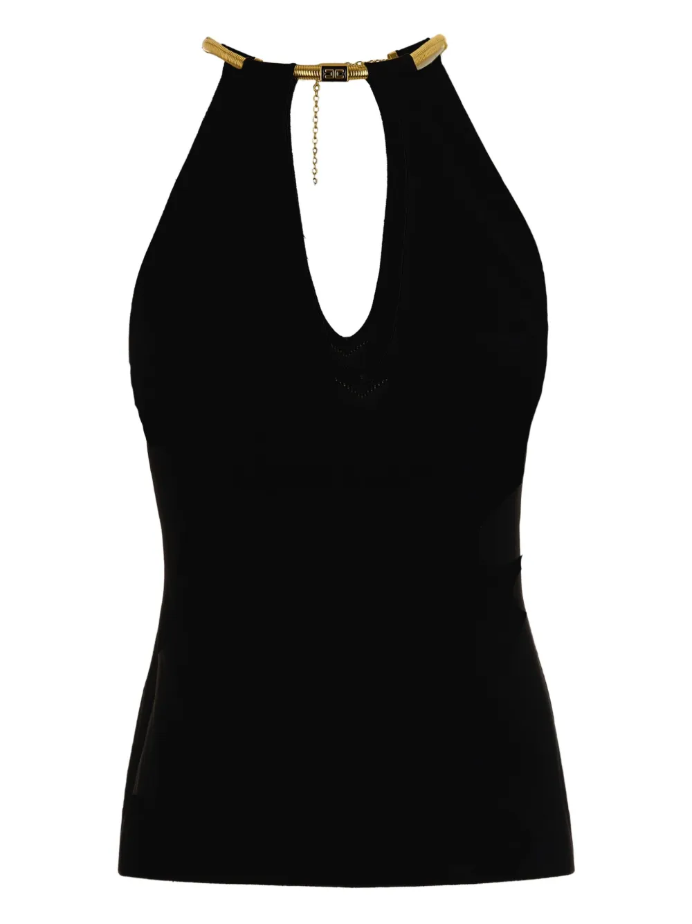 

Топ бикини с вырезом халтер Elisabetta Franchi, черный