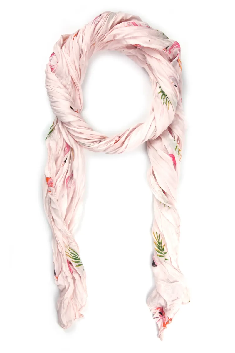 

COLLEZIONE ALESSANDRO модный шарф "Aluna" с фламинго, цвет Rose