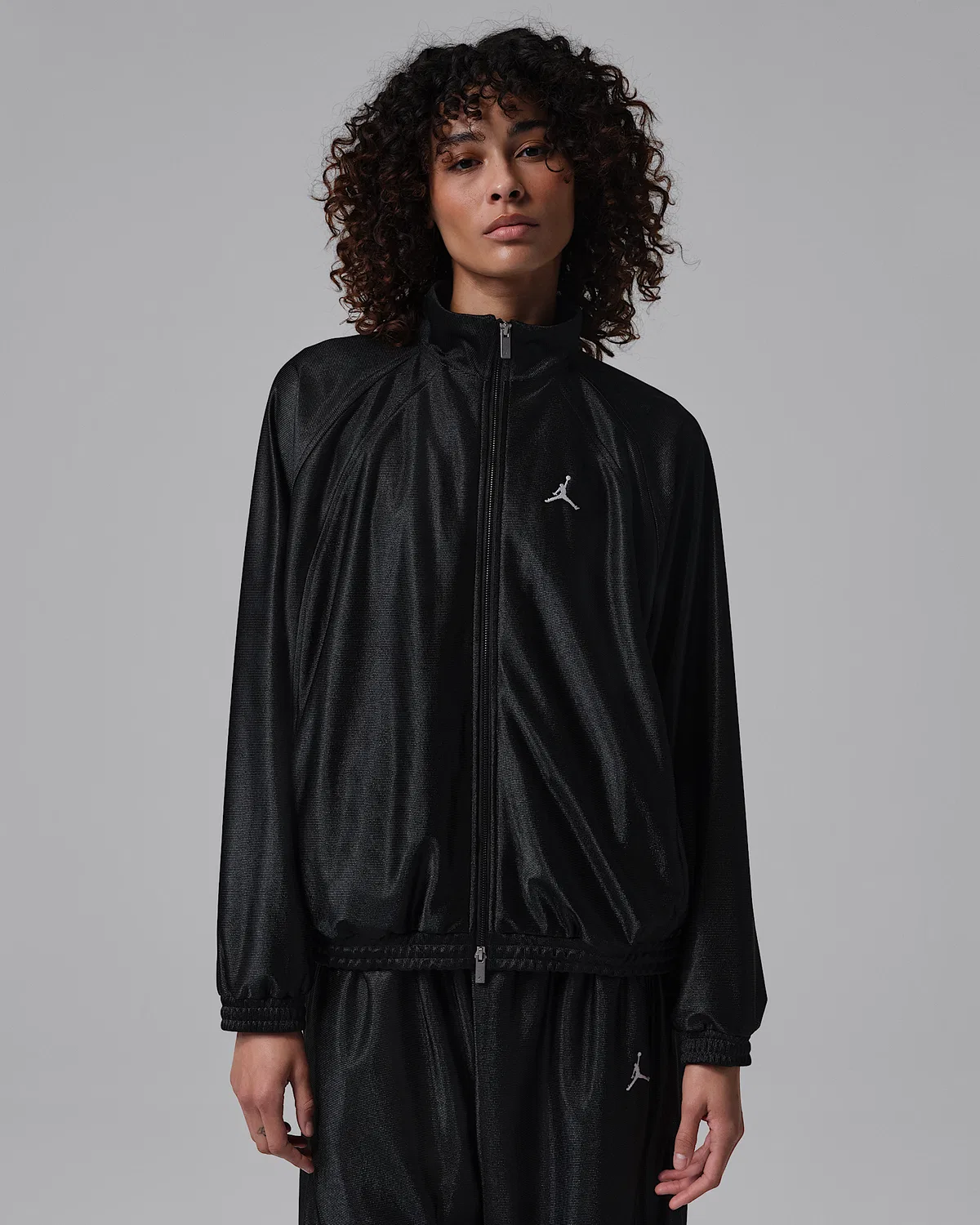 Женская ветровка DuraSheen Track Jacket Jordan Brooklyn, Black/Infrared 23/White