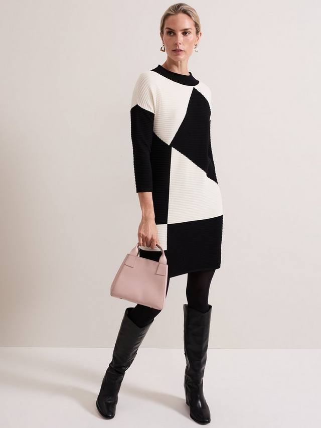 

Платье-туника хэтти Phase Eight, цвет Black/Ivory