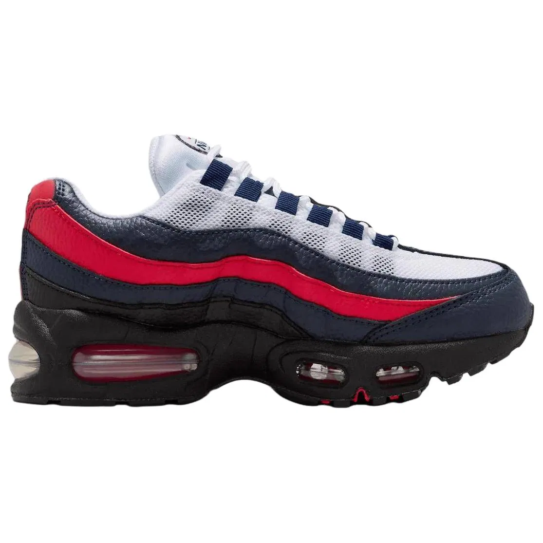 Кроссовки Air Max 95 Low top Kids' Running Shoes White Blue Red Kids' Nike — фото 3