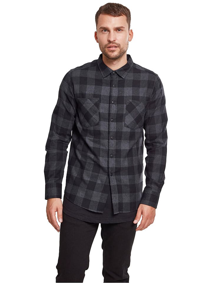 

Urban Classics Рубашка антрацитово-черного цвета