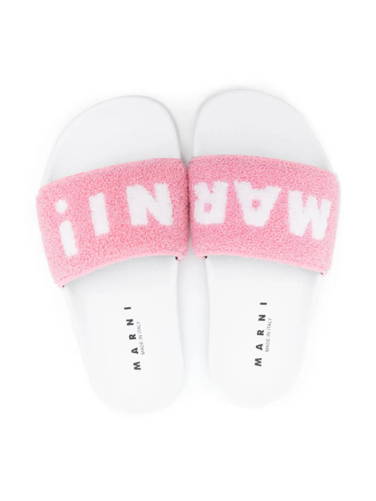 Слайды с логотипом-интарсией Marni Kids, розовый — фото 3
