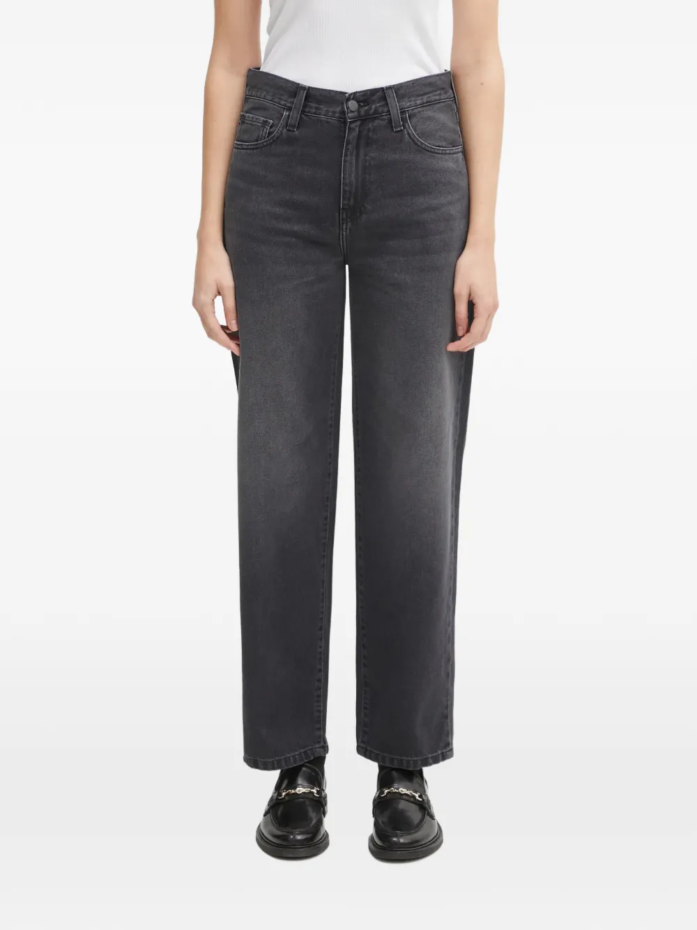 

Джинсы с нашивкой-логотипом Carhartt Wip, серый