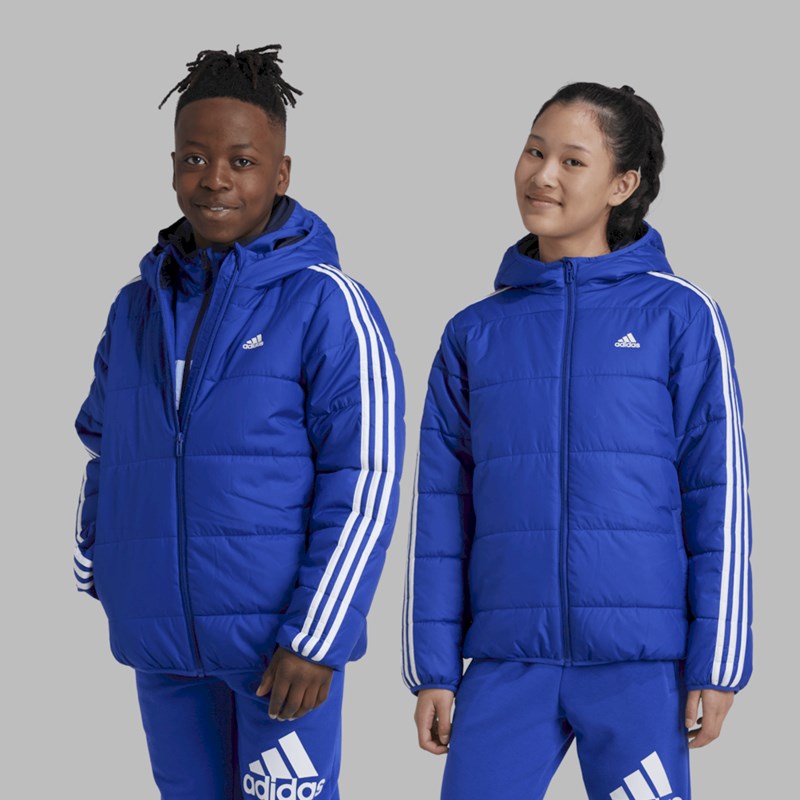 

Детская куртка Essential с 3 полосками на подкладке Adidas, синий