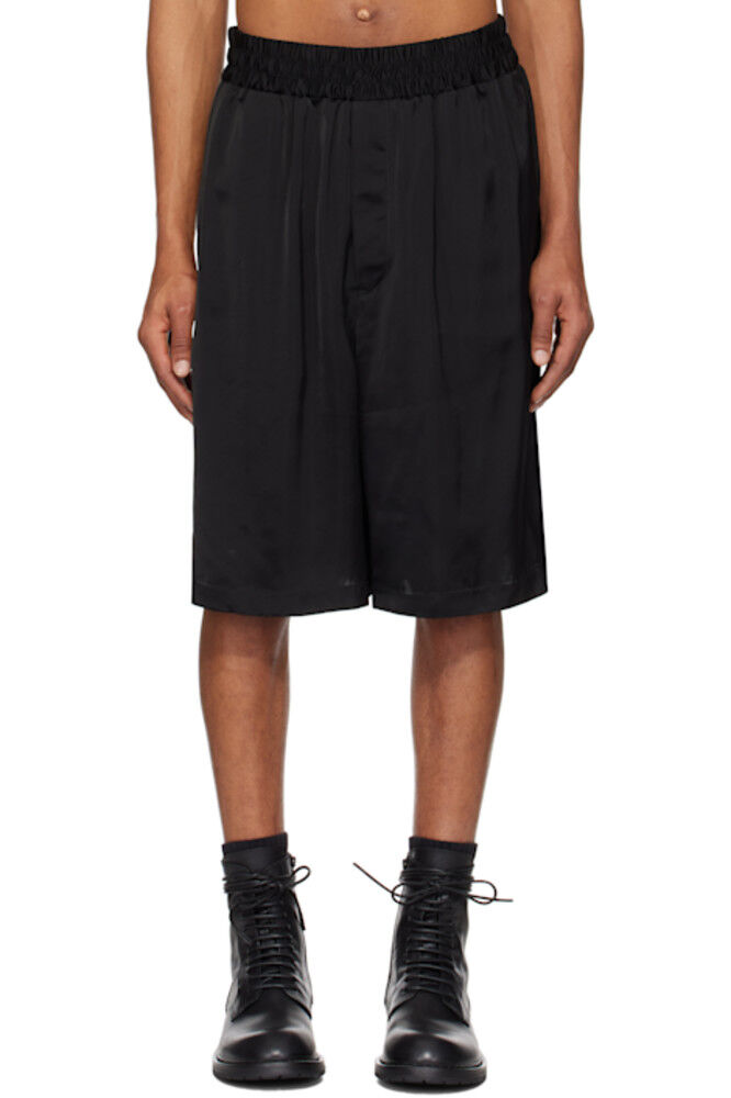 

Черные струящиеся шорты из вискозы Jil Sander