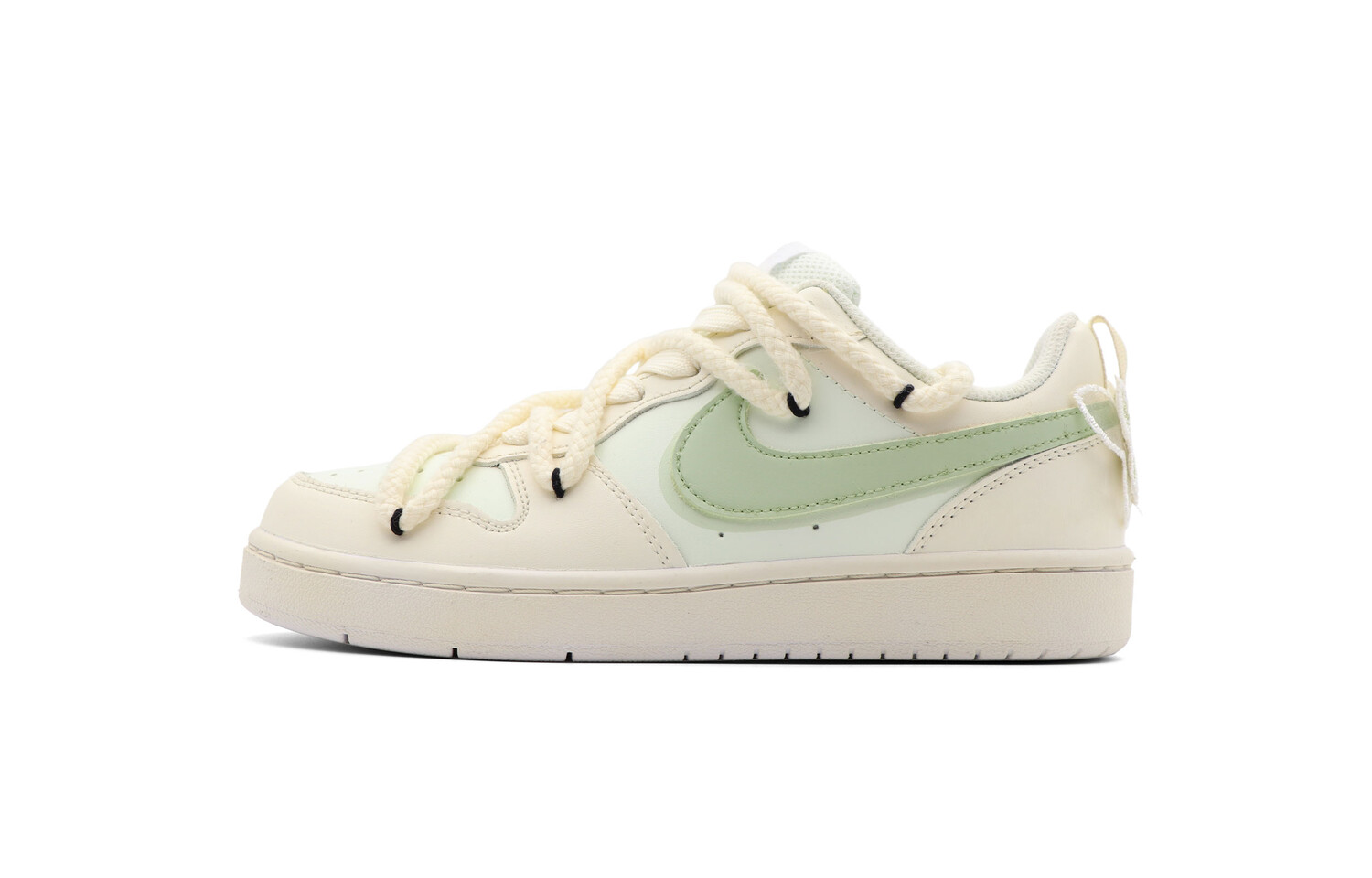 

Кроссовки Nike Court Borough Skateboarding Shoes Women's Low-top Green/Beige, розовый